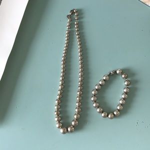 Tiffany & Co sterling silver bead set